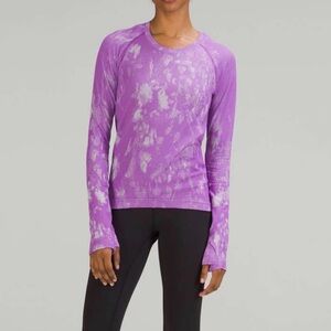 Lululemon Swiftly Tech Long Sleeve Shirt 2.0 Race Length Magenta Lavender Size 8